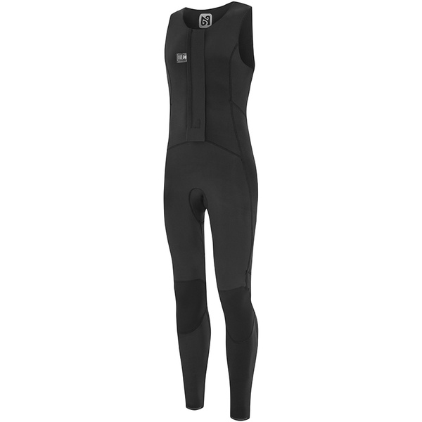2025 Nyord Männer Tempus 2/2mm Reißverschluss Vorne Long John Neoprenanzug N04BA00019 - Black